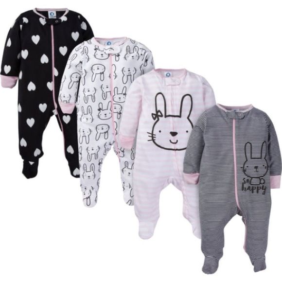 Gerber Other - Title: GERBER Bunny Sleep N’ Play 4 Pack Size Newborn NWT